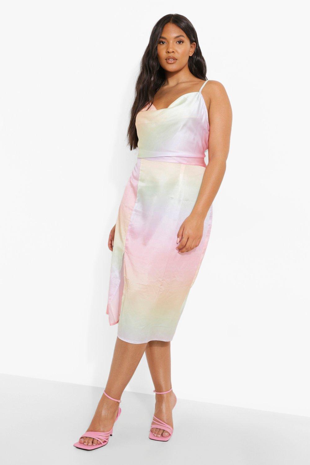 pastel ombre dress