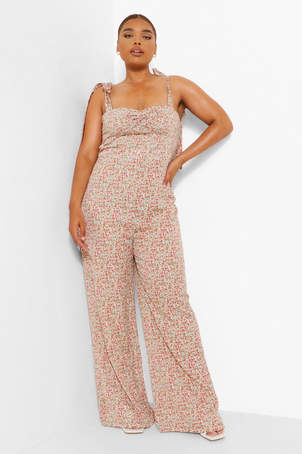 floral jumpsuit outfit