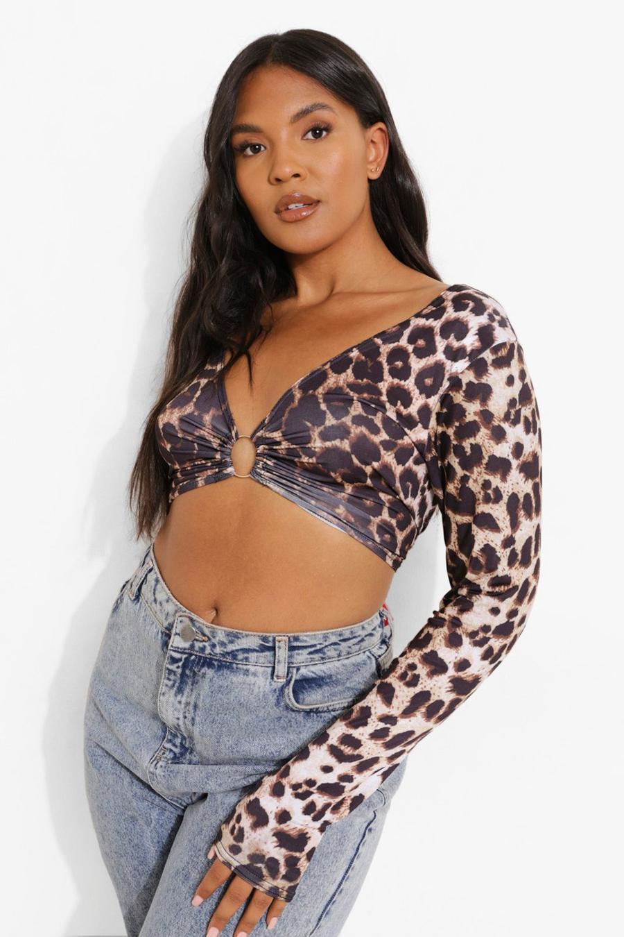 Plus Slinky Leopard O Ring Top image number 1