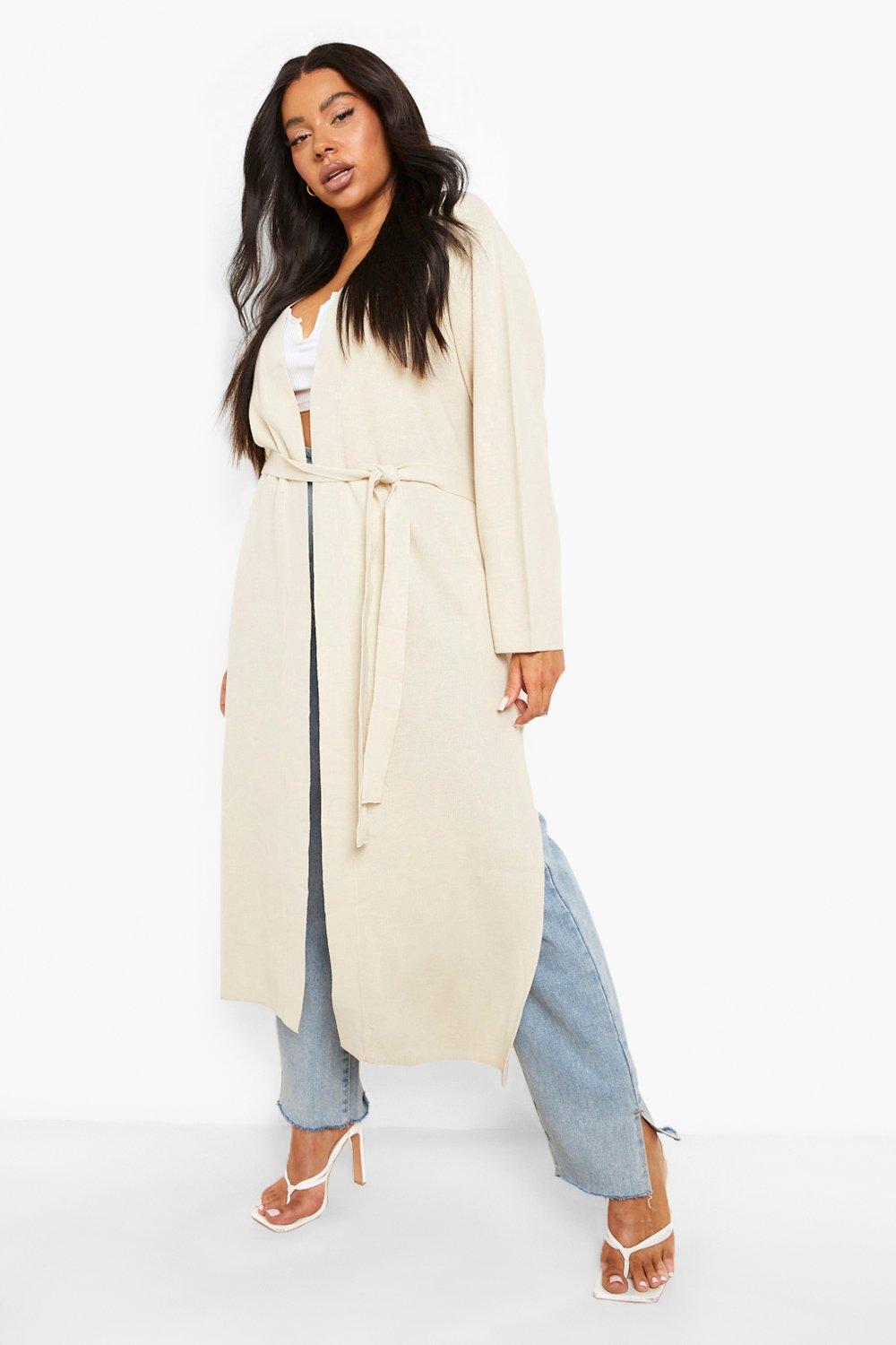 Belted store maxi cardigan