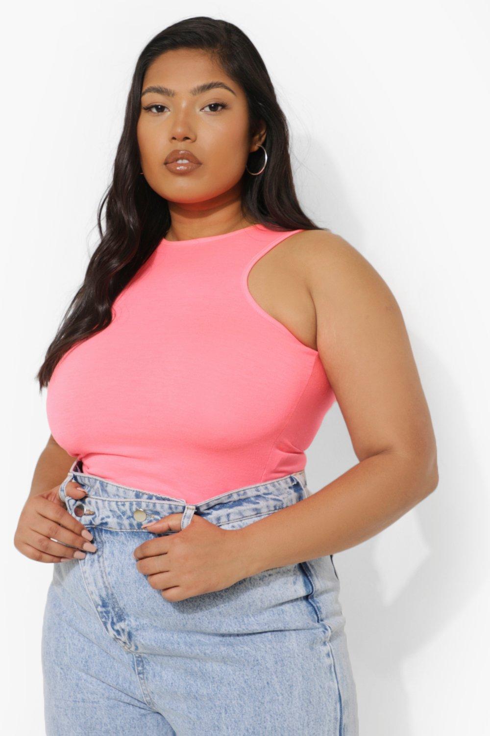 Neon pink shop vest top uk