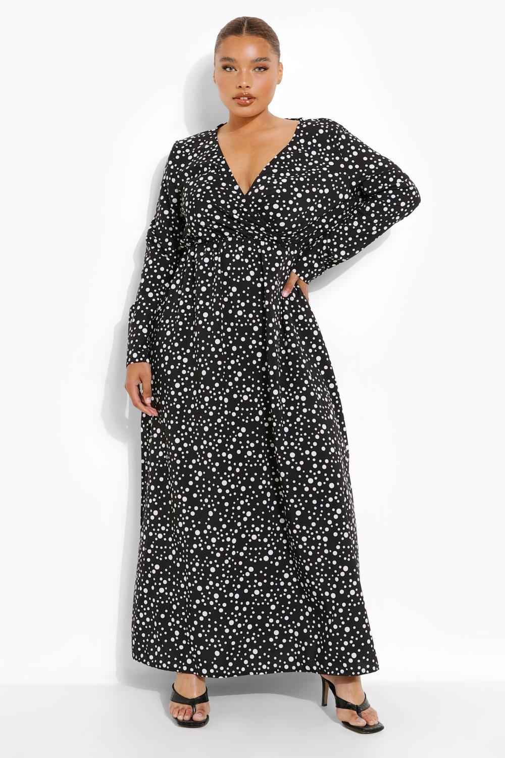 Robe longue best sale à pois zara