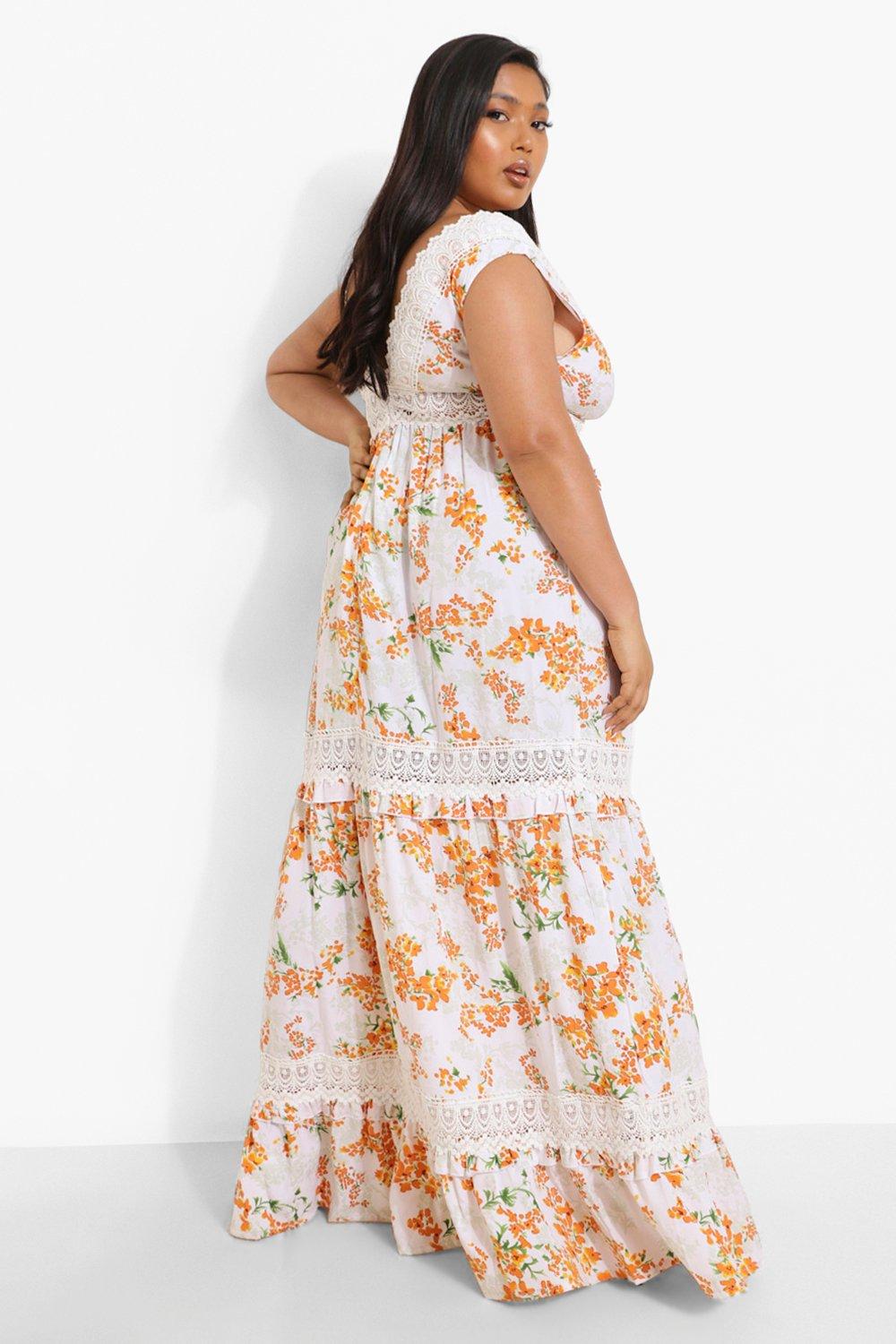 Robe à fleurs grande taille sale