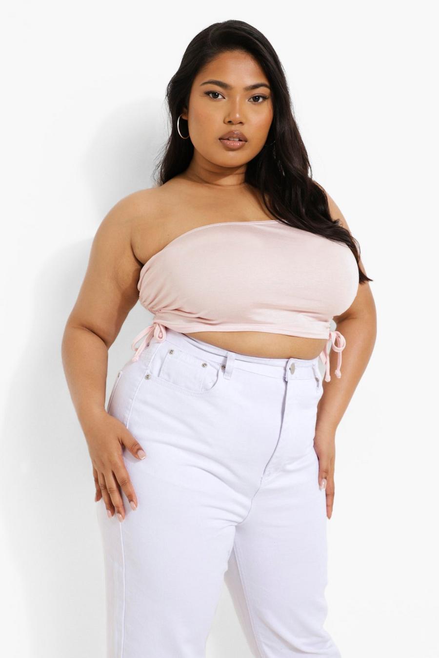 Blush Plus Ruched Side Bandeau Top image number 1