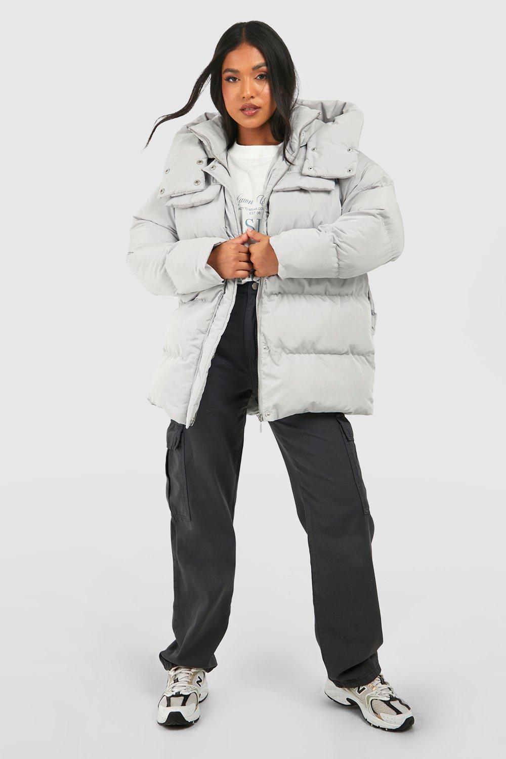 Boohoo ladies puffer discount coats