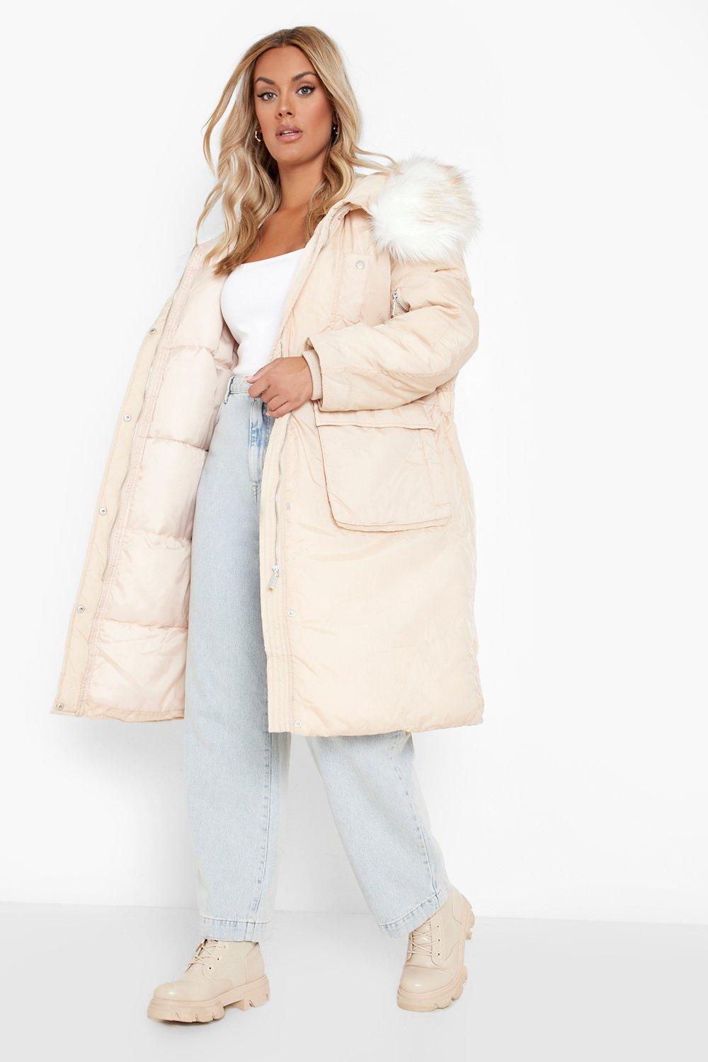 boohoo womens winter coats