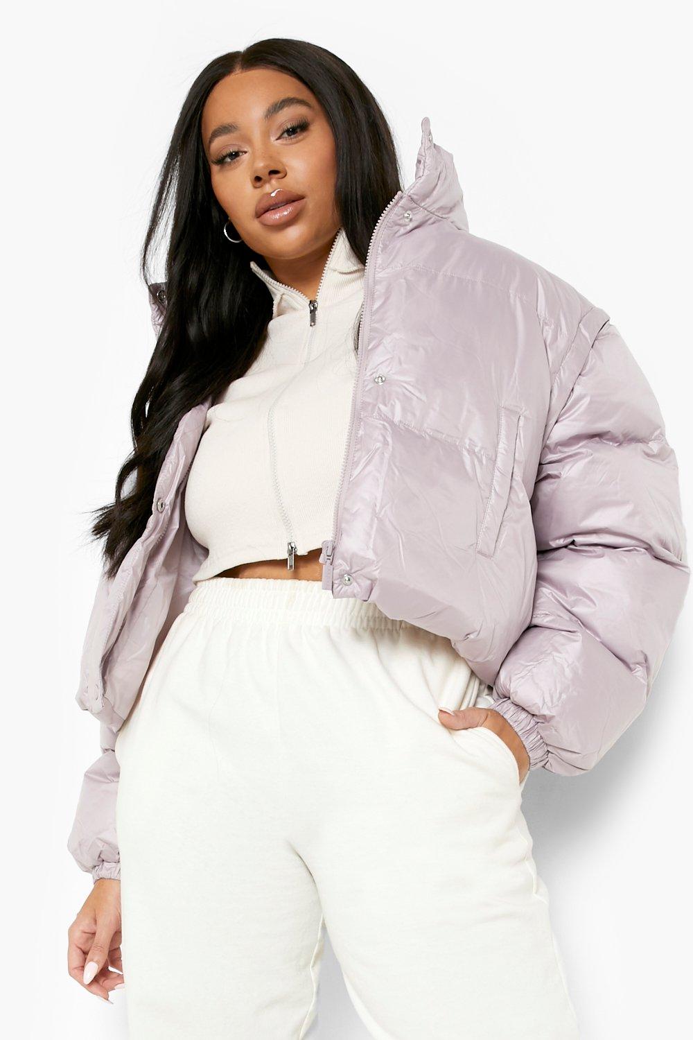 mauve puffer jacket