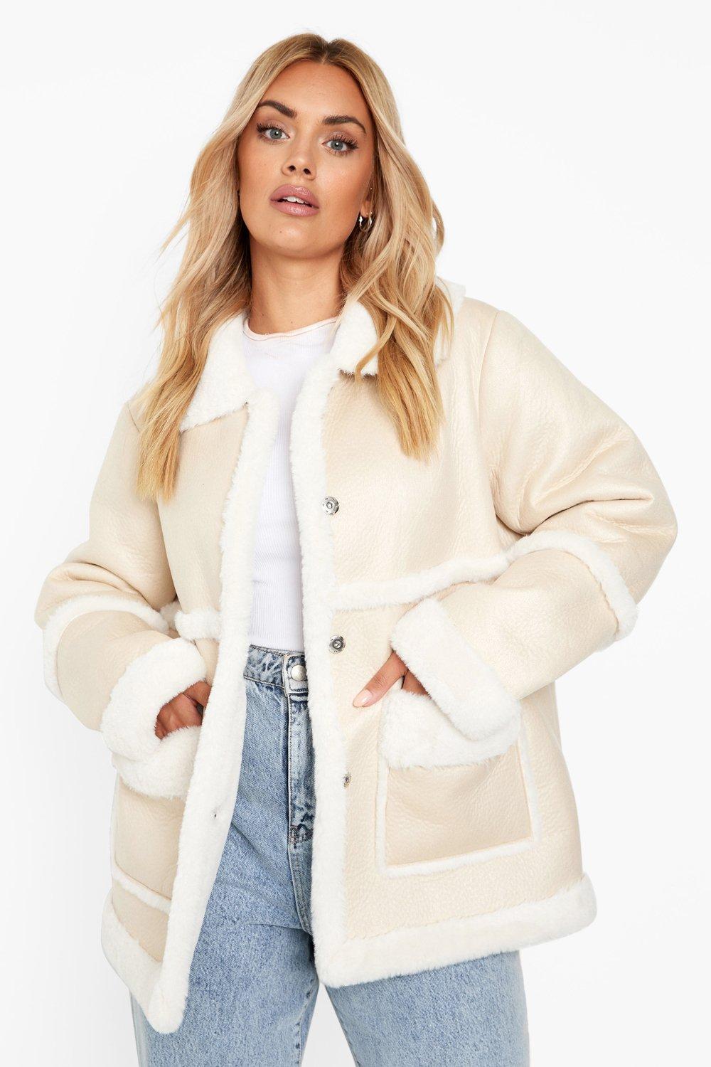 hollister cream coat