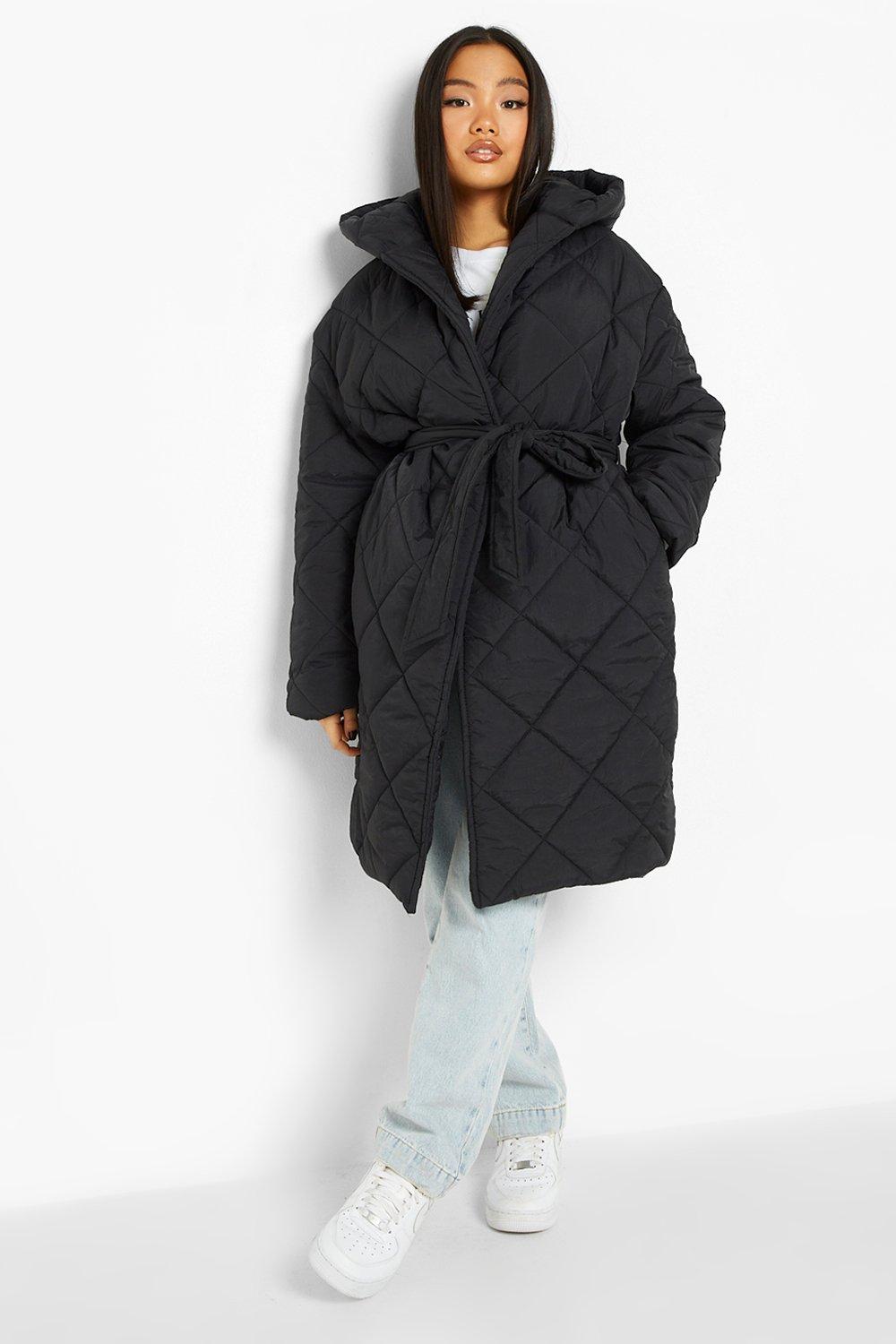 Women's petite quilted coats sale