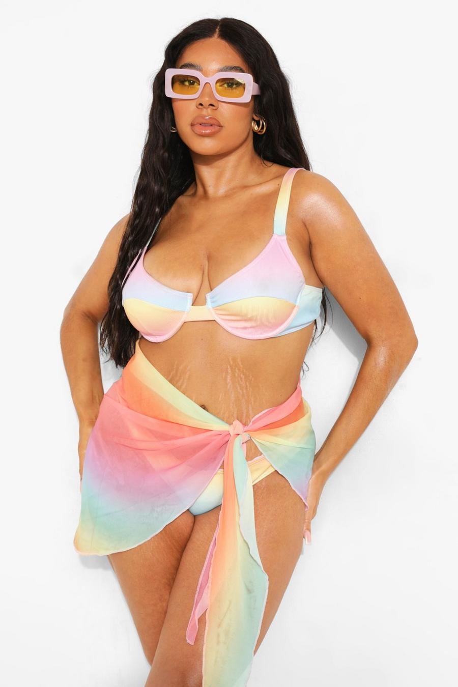 Multi Plus Ombre Beach Sarong image number 1