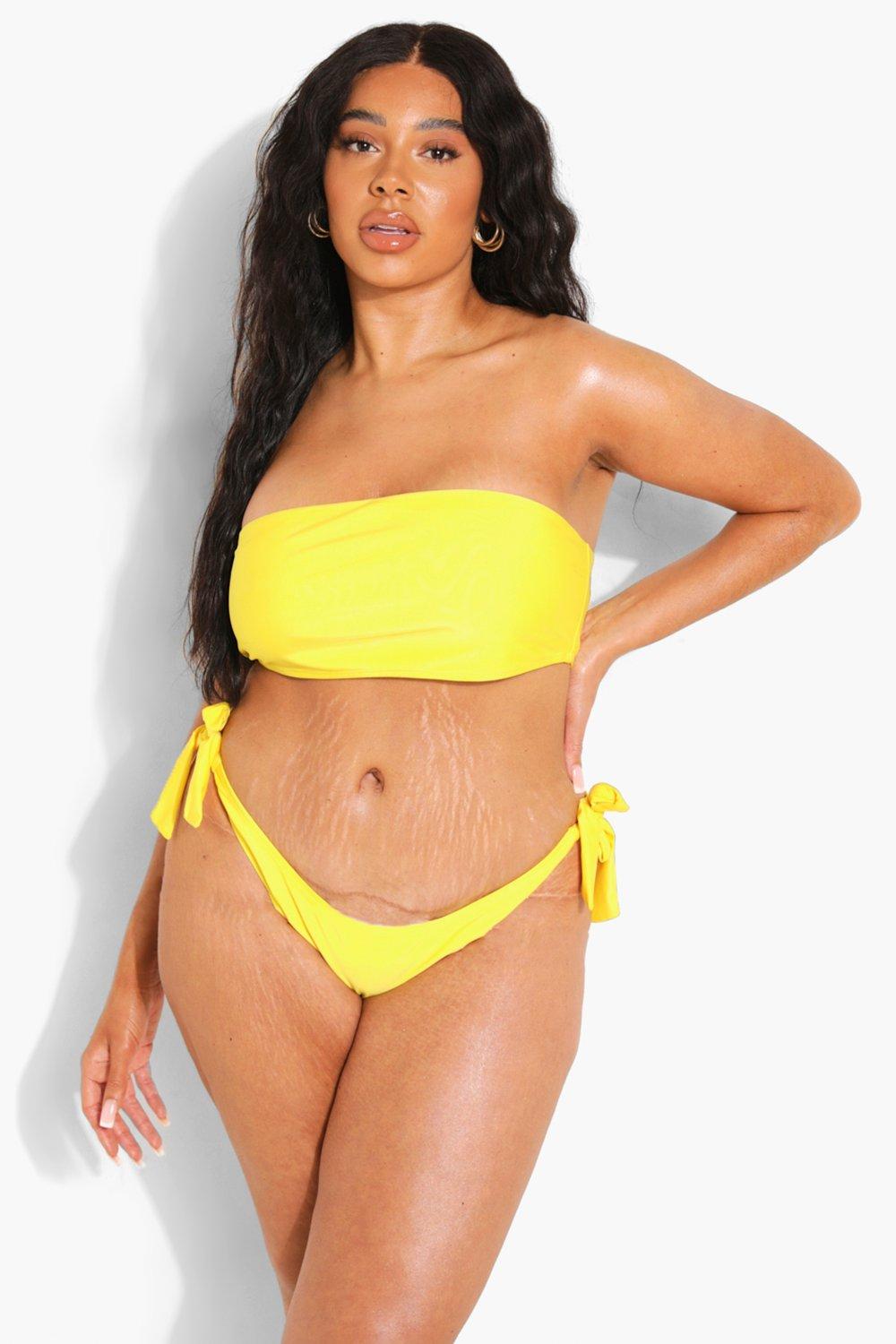 No Boundaries Women's Plus Size Lemonade Swim O Ring Bikini Bottoms –  Eccentric Mall