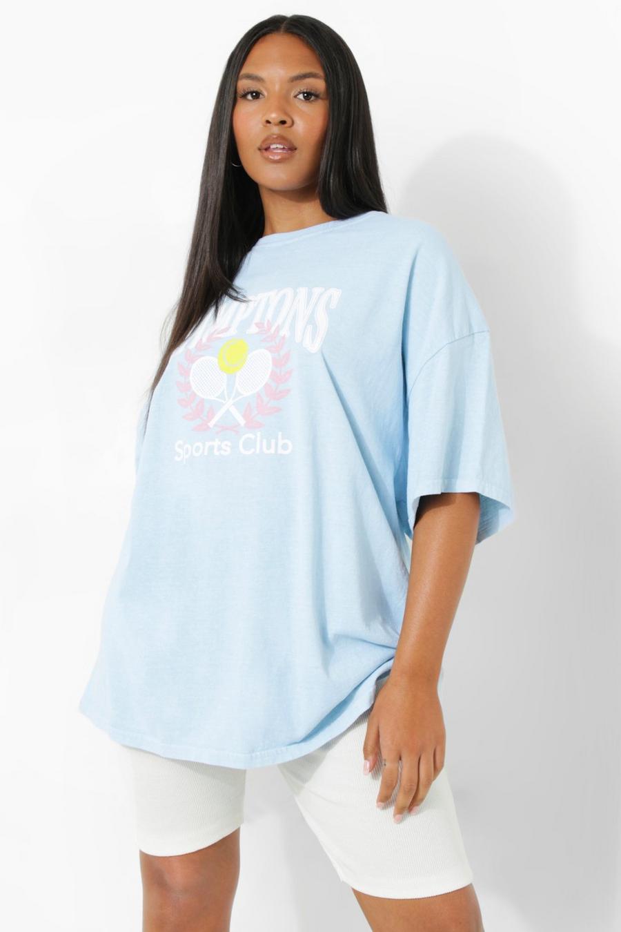 Blue Plus Hamptons Tennis Club Overdye T-shirt image number 1