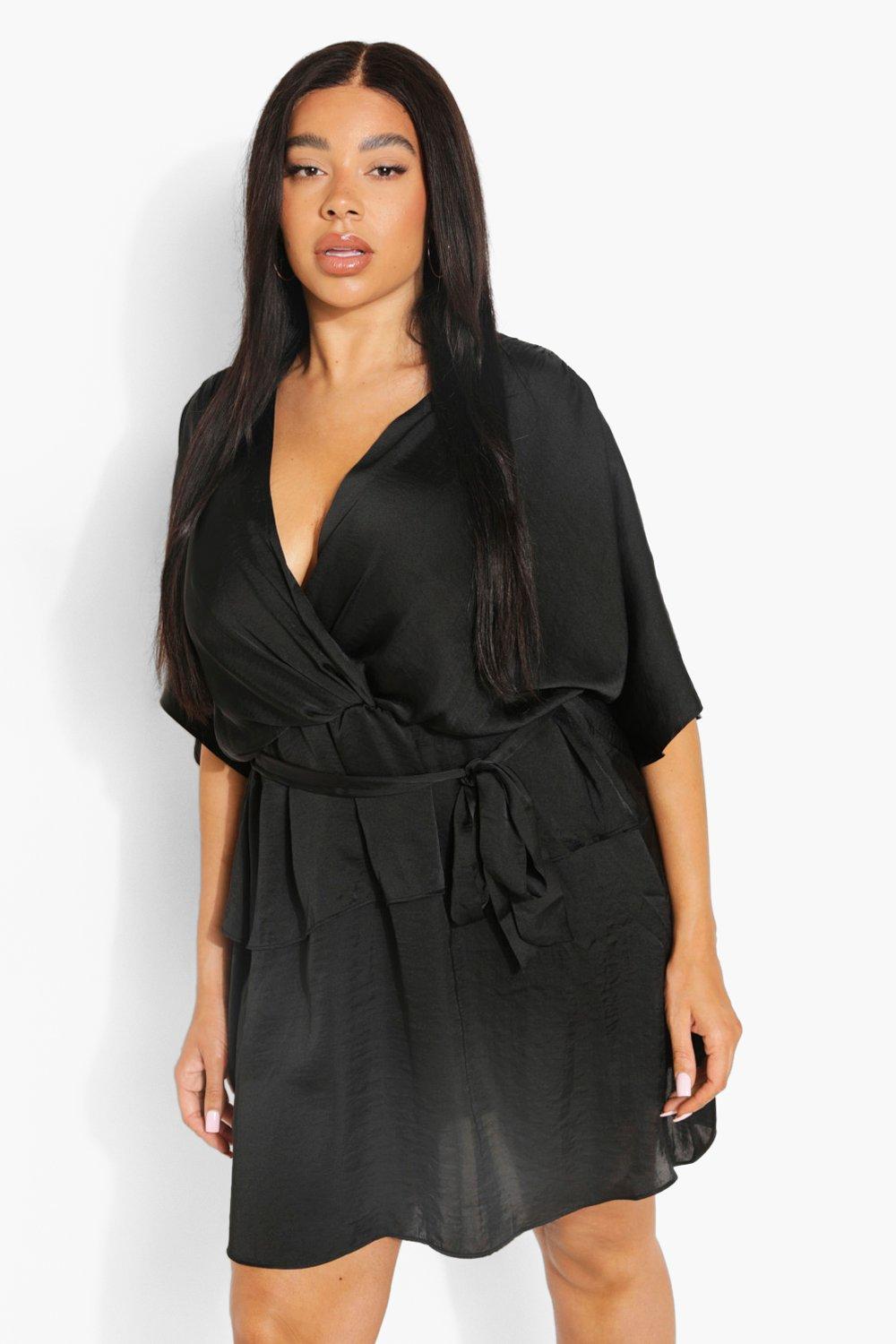 Missguided permettent satin wrap sales