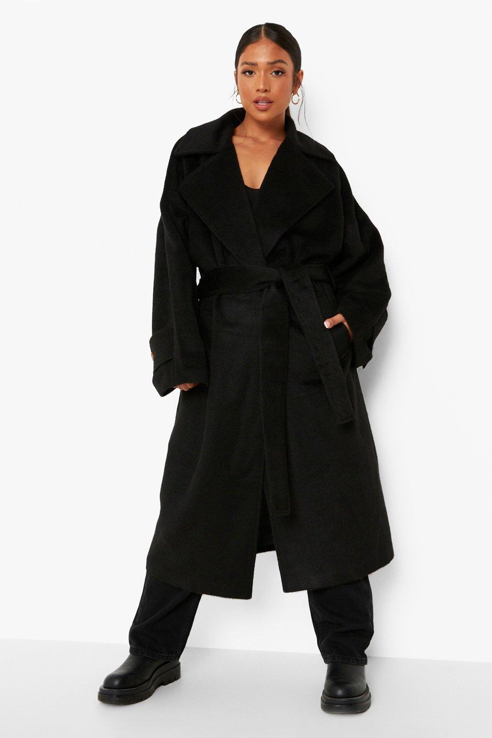 petite wrap coat