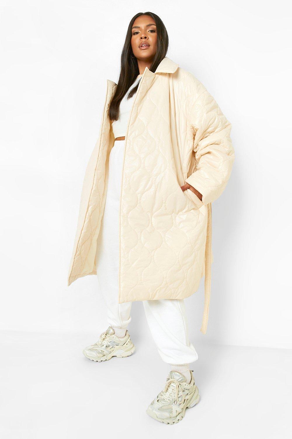 Boohoo best sale quilted coat