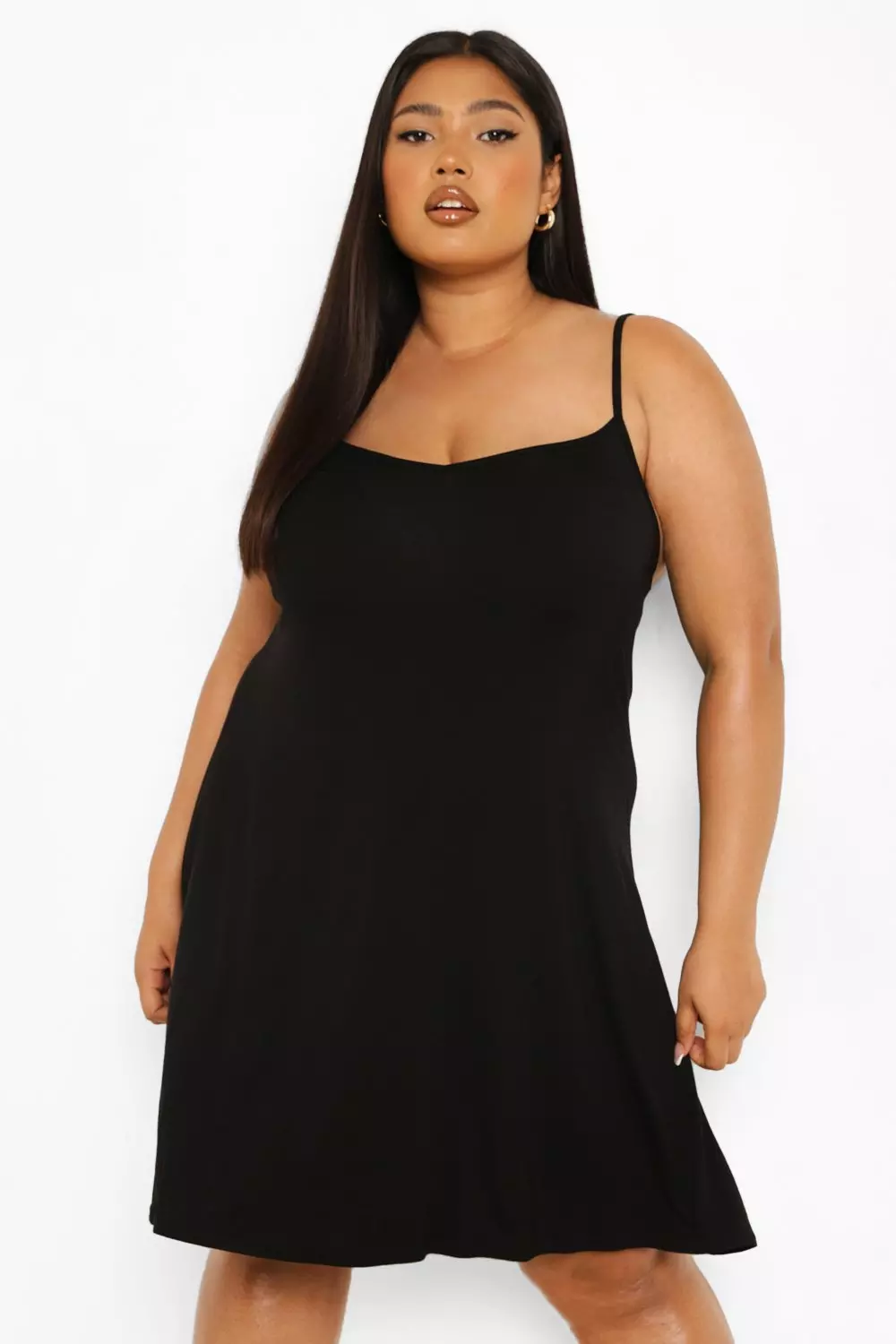 Plus Basic Jersey Swing Dress