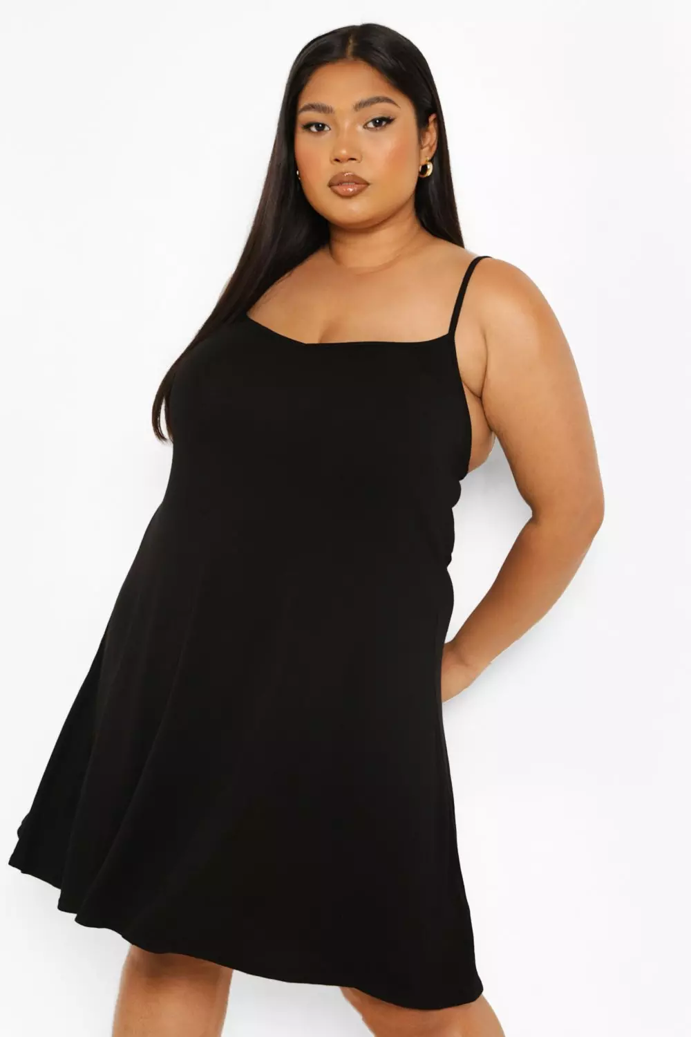 Plus size jersey outlet swing dress