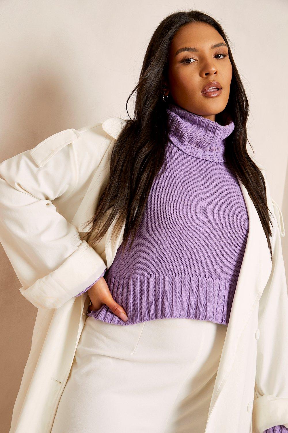 Purple best sale turtleneck sweater