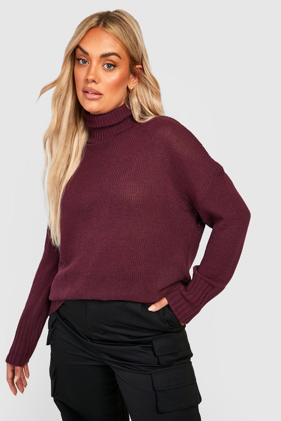 Berry Plus Recycled Turtleneck Sweater image number 1