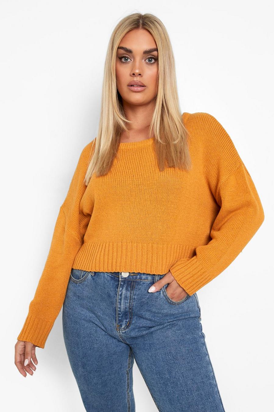 Gold Plus Recycled Cropped Sweater image number 1