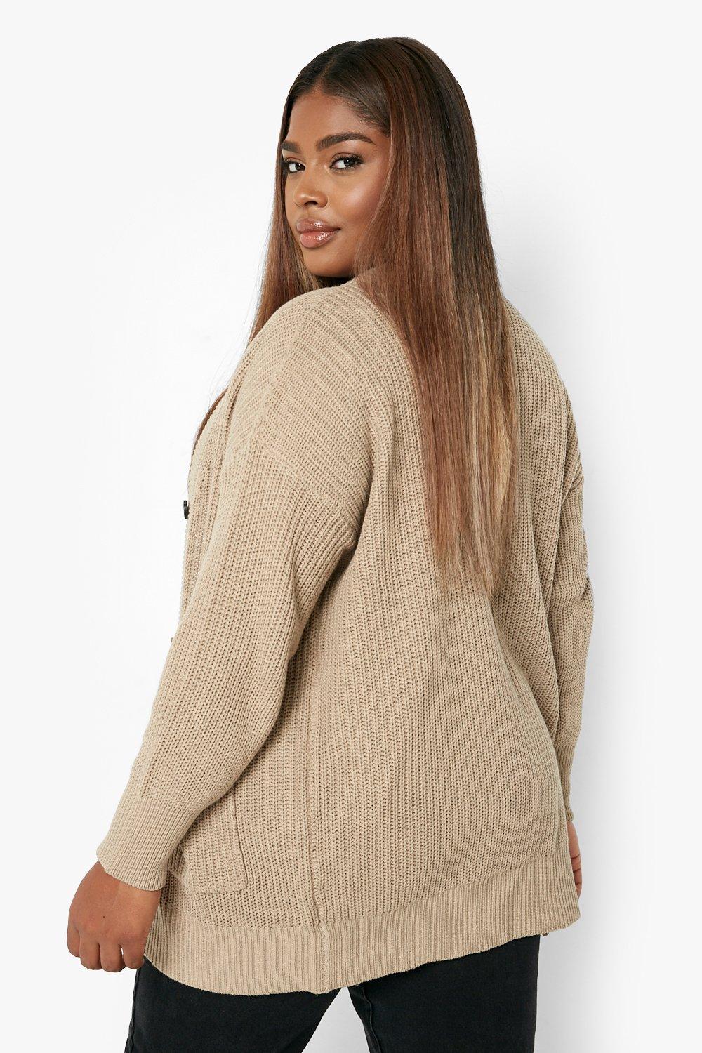 Plus size slouchy cardigan sale