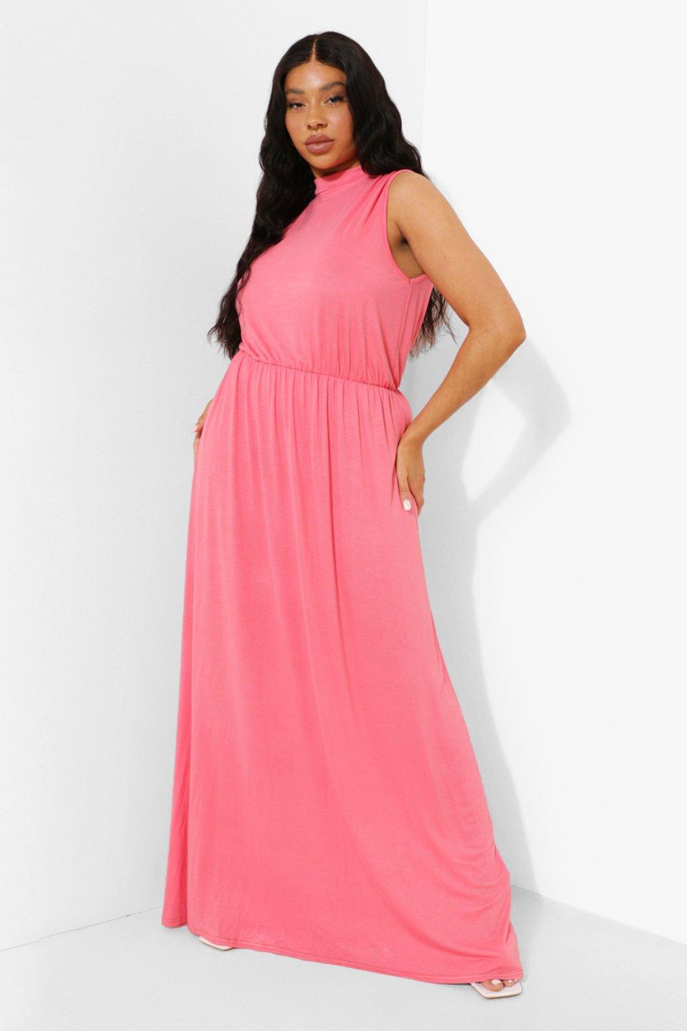 Coral plus on sale size maxi dress