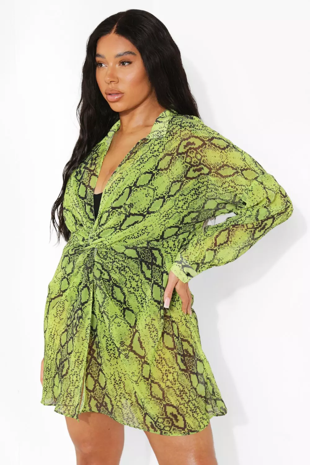 Off white snake print on sale dress