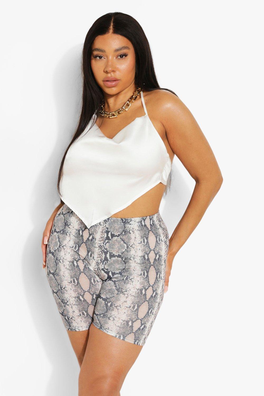 Snakeskin biker short on sale set