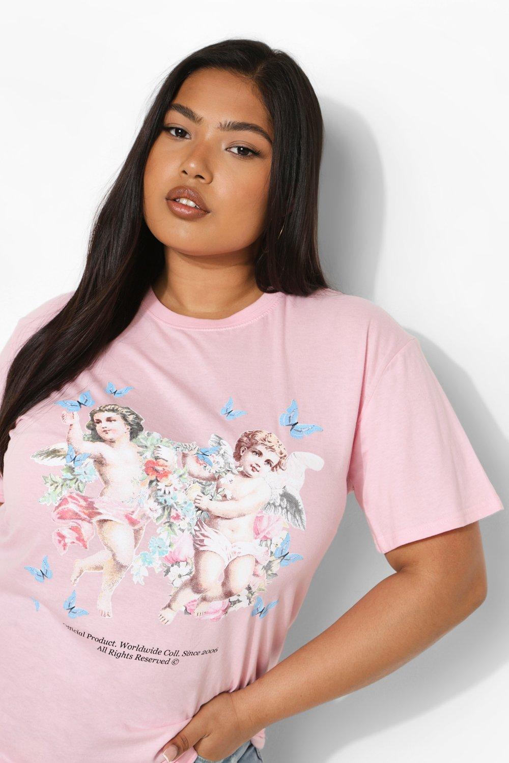 Plus Angel T shirt boohoo