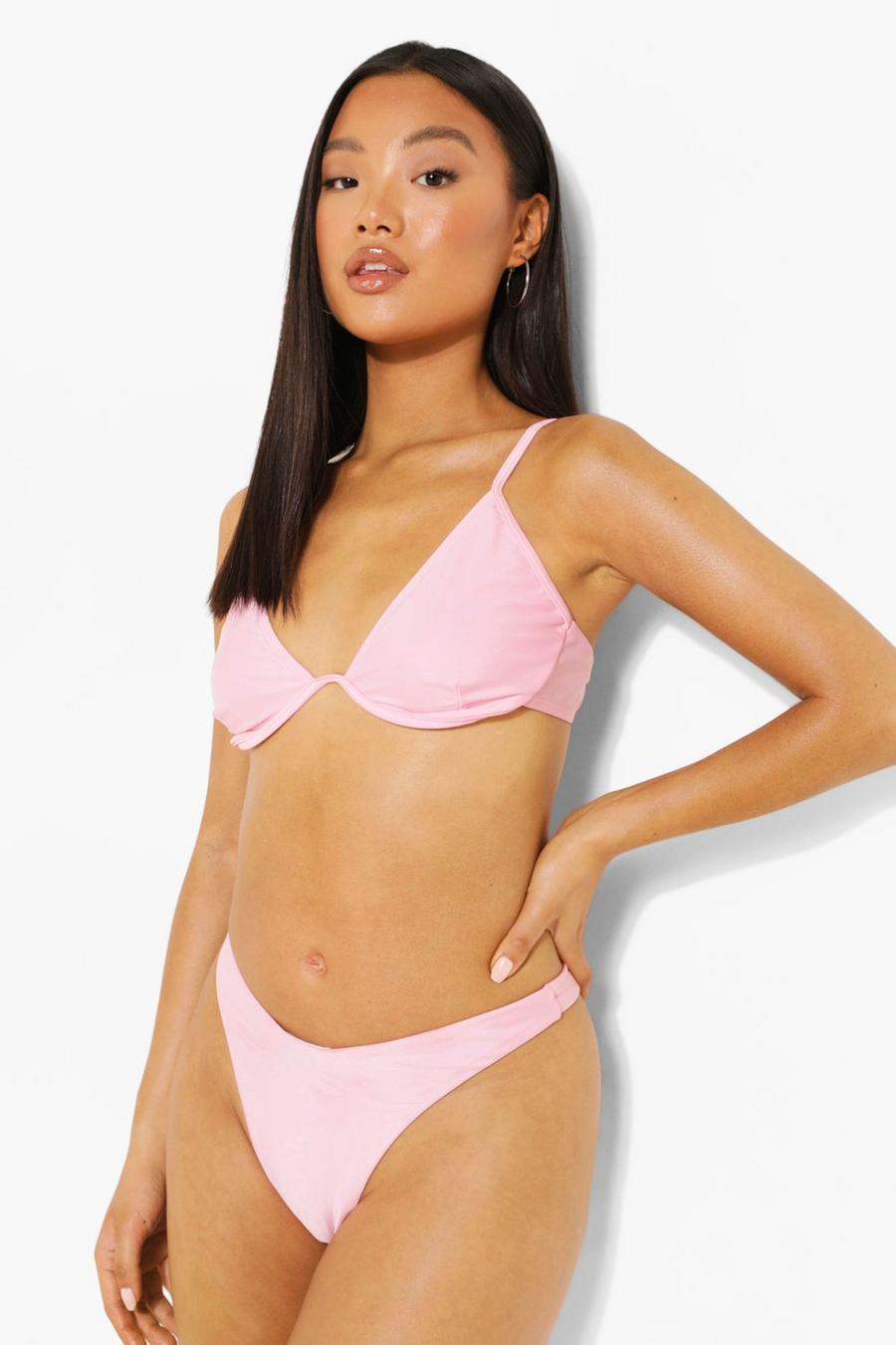 Dusky pink Petite - Bikinitrosa i stringmodell image number 1