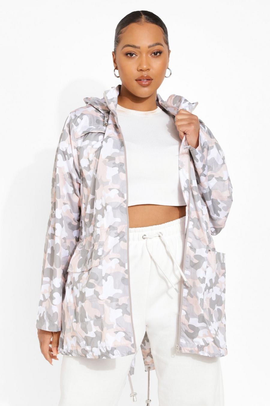 Grande taille - Trench camouflage, Pink image number 1