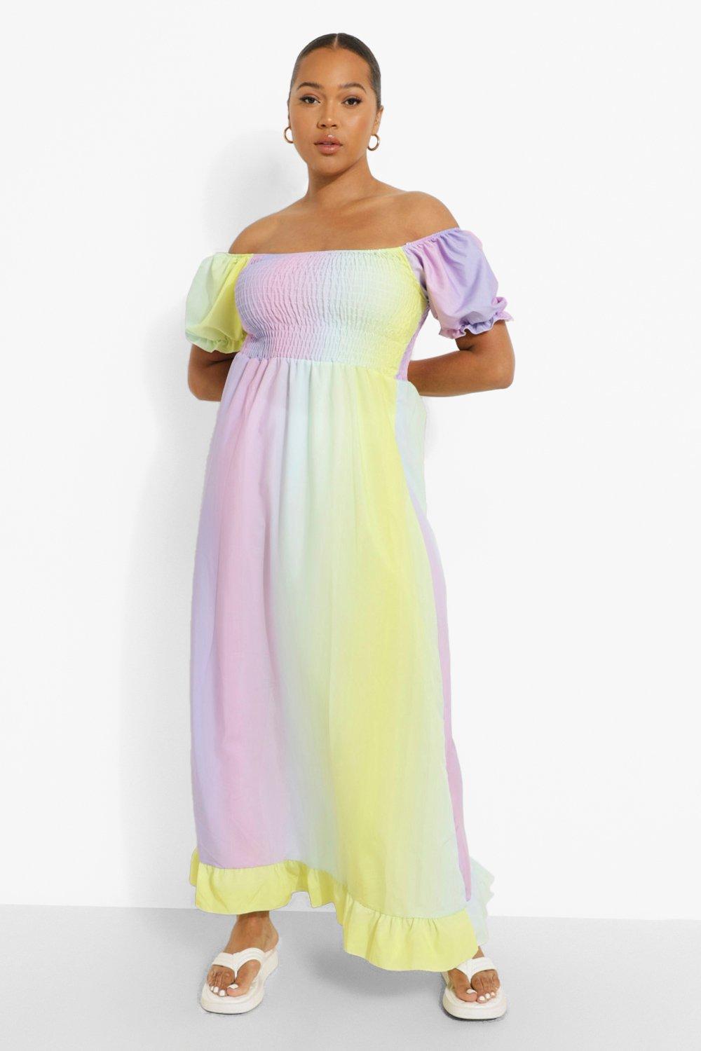 Plus size ombre dress hotsell