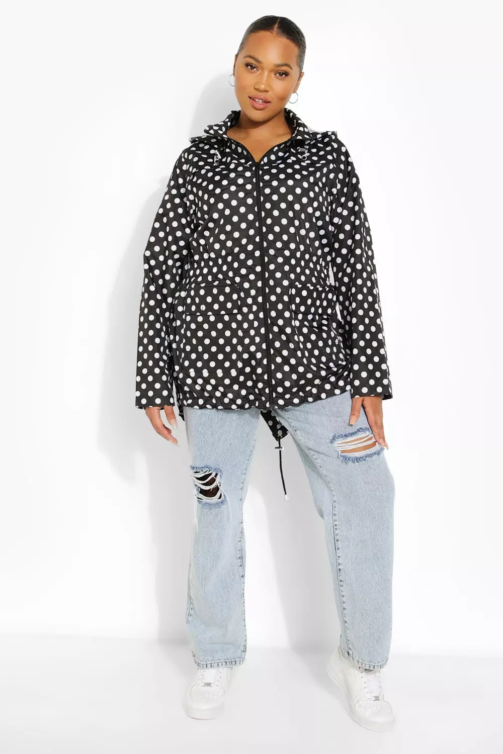 Polka dot 2025 rain mac