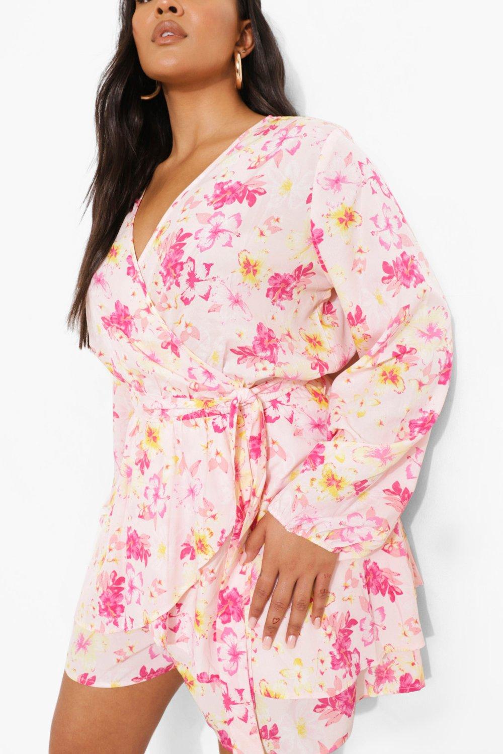 long sleeve playsuit plus size