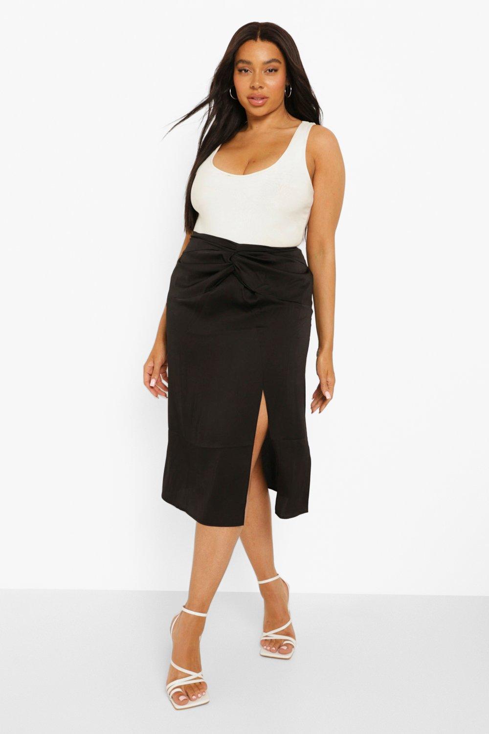 Boohoo plus hotsell size pencil skirt