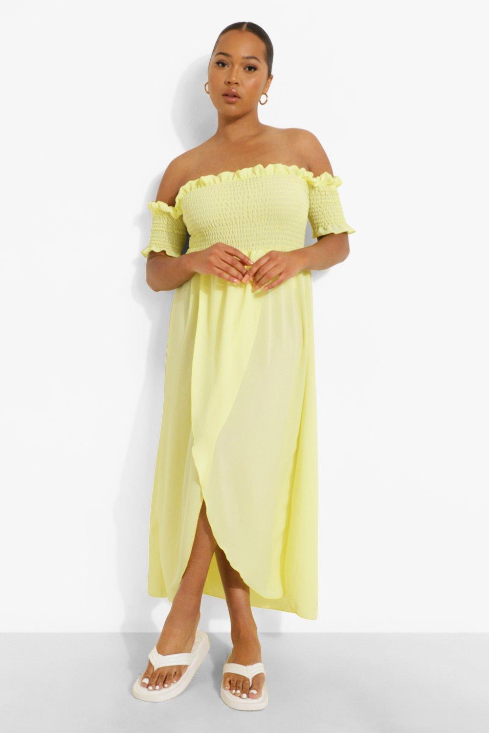 Plus off 2025 shoulder maxi dress