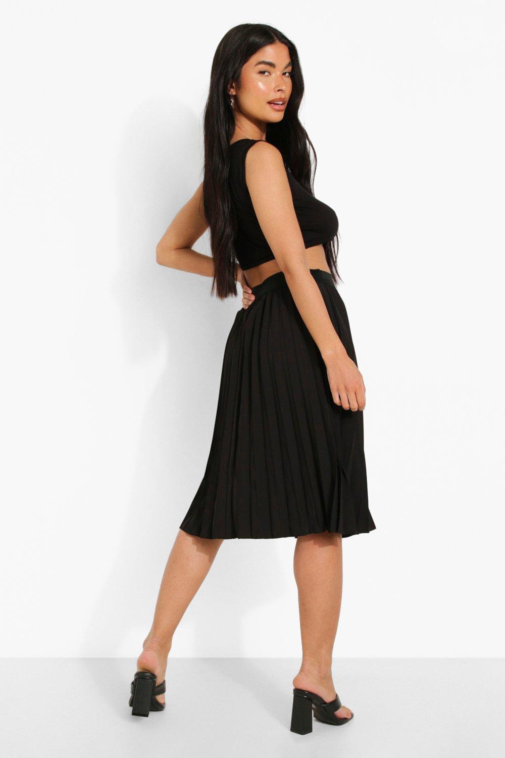 Petite pleated midi outlet skirt uk