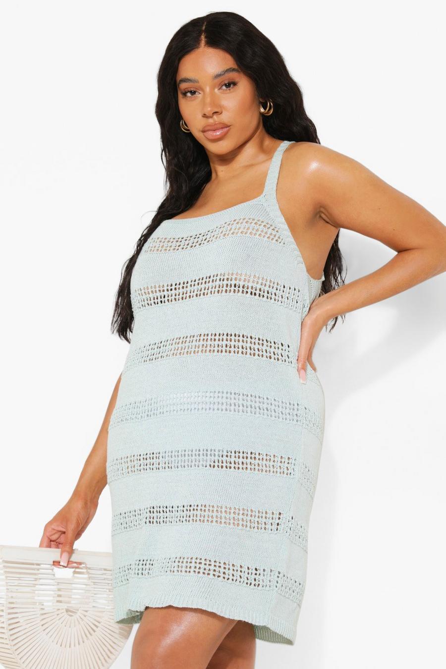 Mint Plus Knitted Beach Strappy Dress image number 1