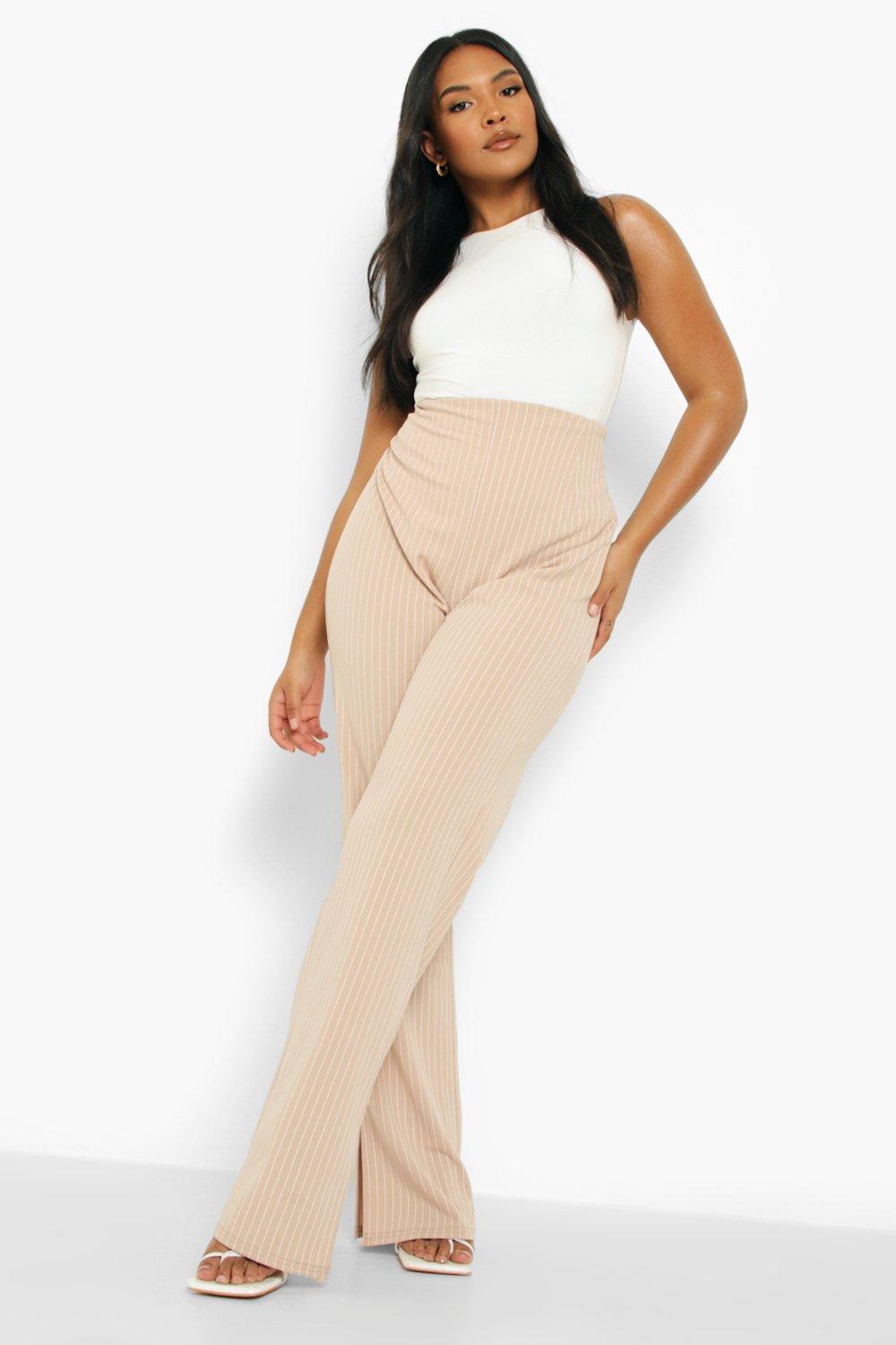 Plus Occasion Split Hem Dress Pants