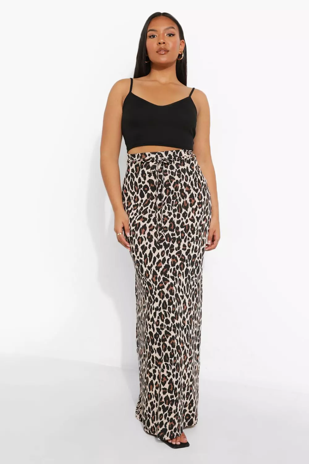 Leopard print on sale maxi skirt xl