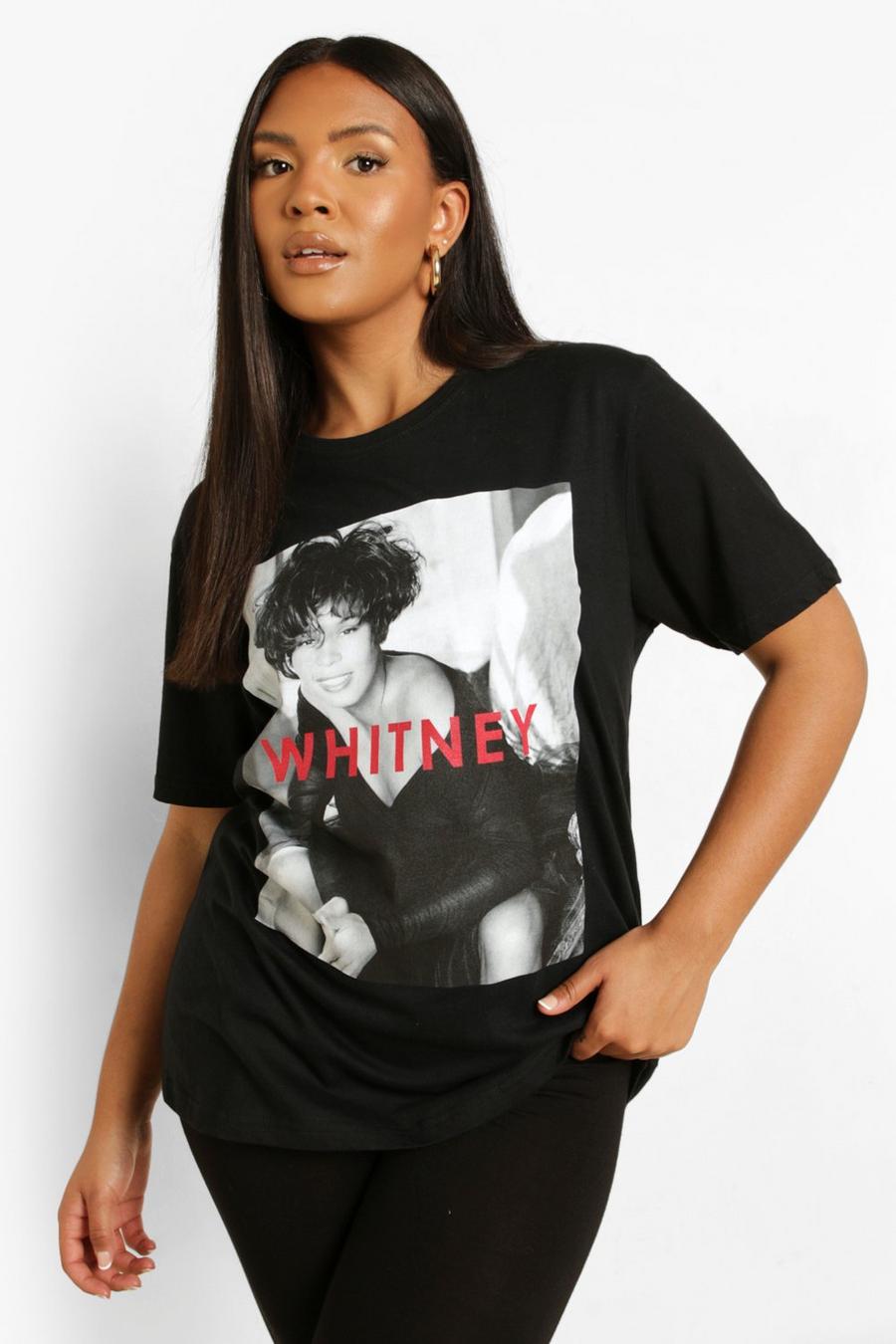 Plus - T-shirt oversize officiel Whitney, Noir image number 1