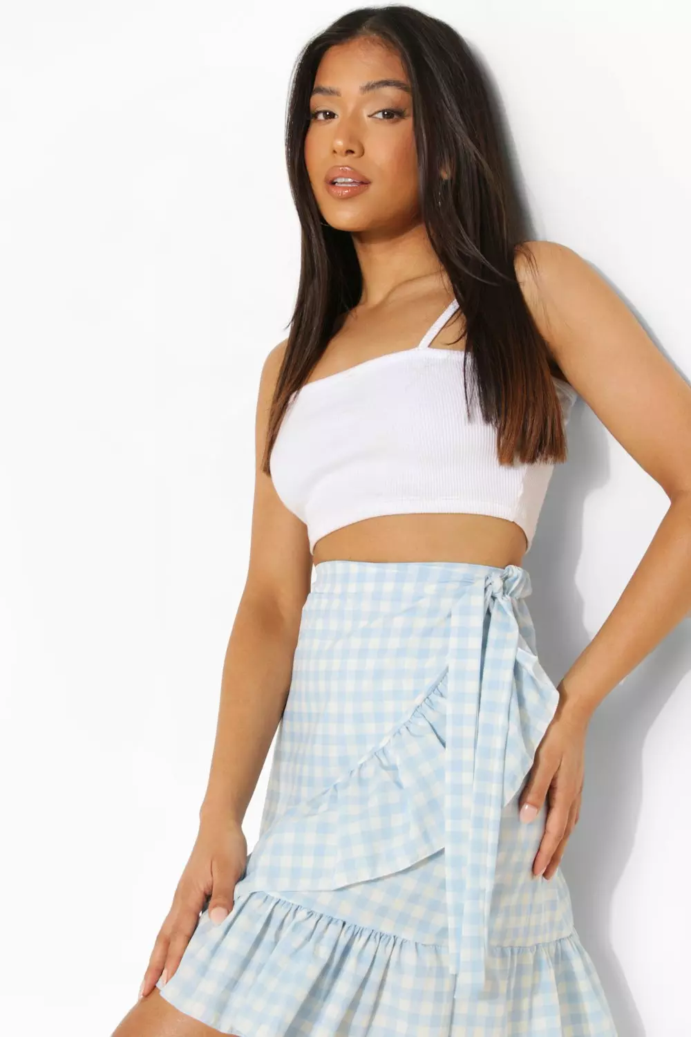 Hem wrap mini clearance skirt