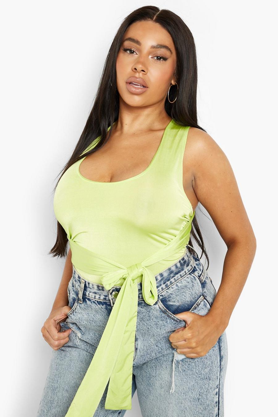 Grande taille - Body moulant , Green image number 1