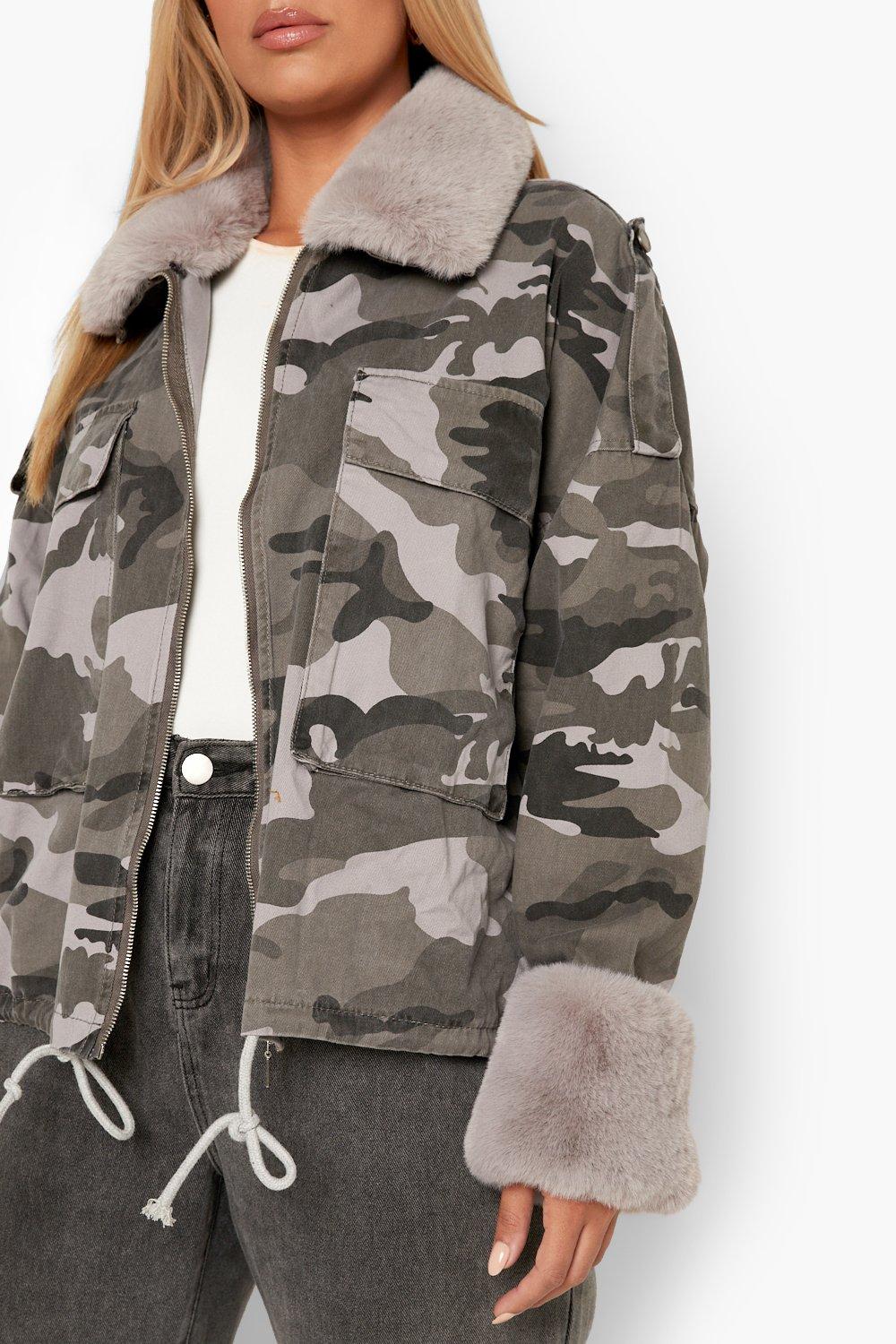 Veste camouflage best sale femme grande taille