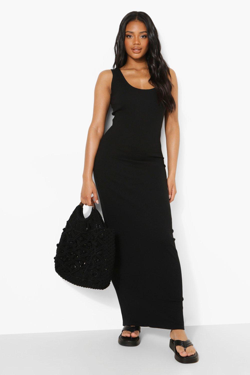 Plain on sale black maxi