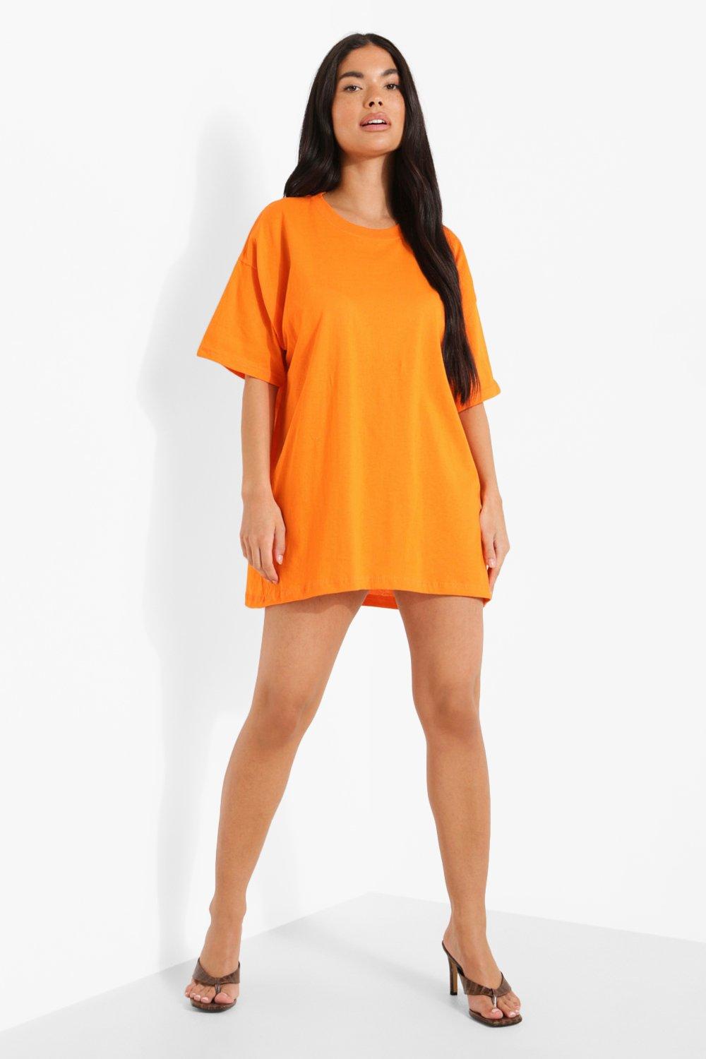 Petite Oversized T shirt Dress boohoo UK