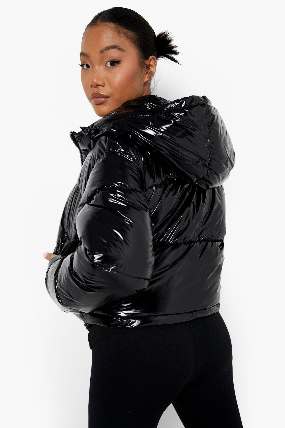 Boohoo high discount shine puffer jacket