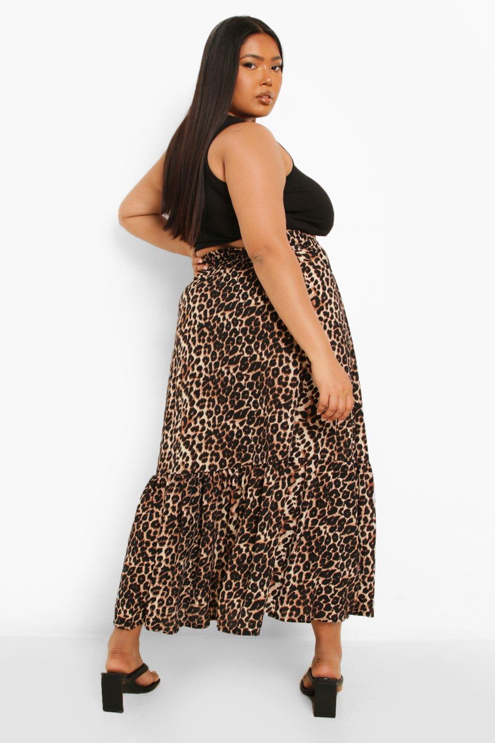 Cheetah print outlet skirt 3x