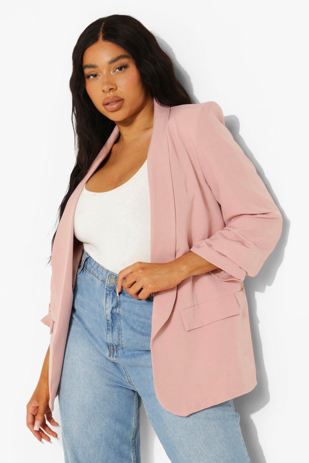 Plus clearance pink blazer