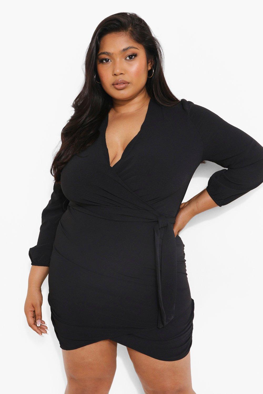 mini plus size wrap dress | Dresses Images 2022